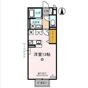 ワンルーム 間取り図