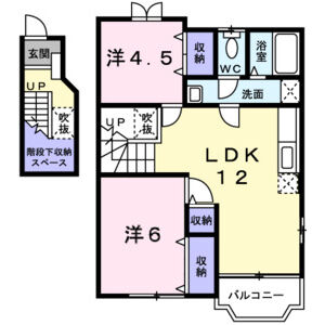 2LDK 間取り図