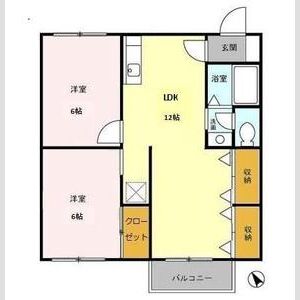 2LDK 間取り図