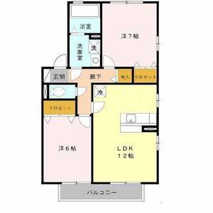 2LDK 間取り図