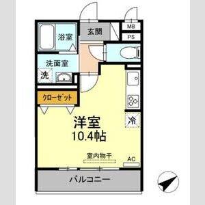 ワンルーム 間取り図