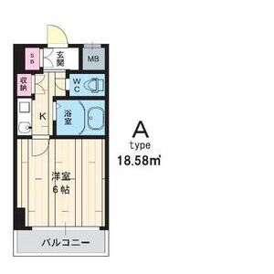 1K 間取り図