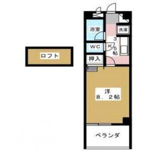 1K 間取り図