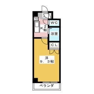 1K 間取り図