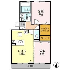 2LDK 間取り図