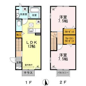 2LDK 間取り図
