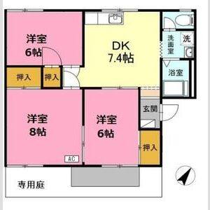 3DK 間取り図