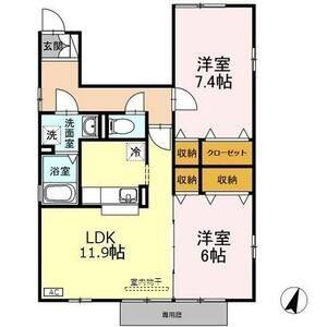 2LDK 間取り図