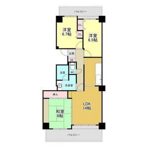 3LDK 間取り図