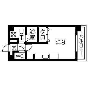 ワンルーム 間取り図