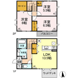 3LDK 間取り図
