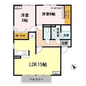 2LDK 間取り図