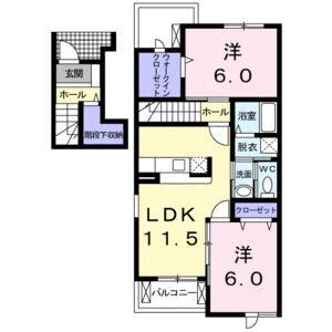2LDK 間取り図