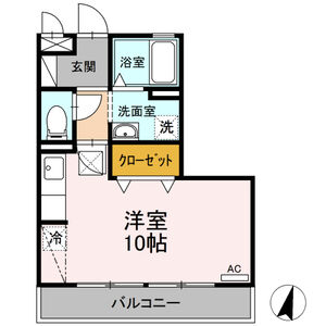 ワンルーム 間取り図