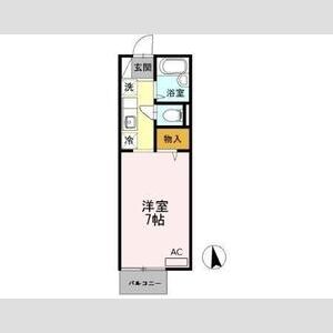 ワンルーム 間取り図