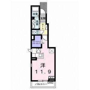 ワンルーム 間取り図