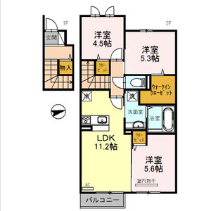3LDK 間取り図