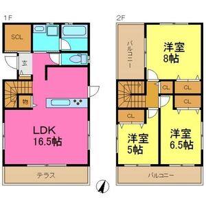 3LDK 間取り図