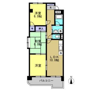 3LDK 間取り図