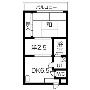 2DK 間取り図