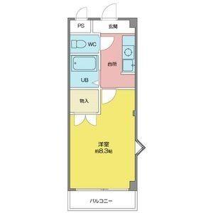 1K 間取り図