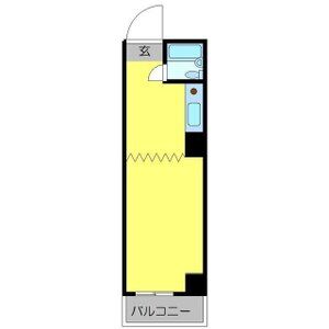 1DK 間取り図