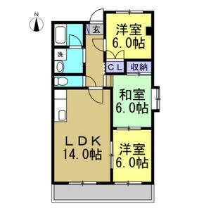 3LDK 間取り図