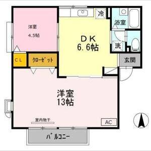 2DK 間取り図