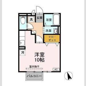 ワンルーム 間取り図