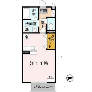 ワンルーム 間取り図