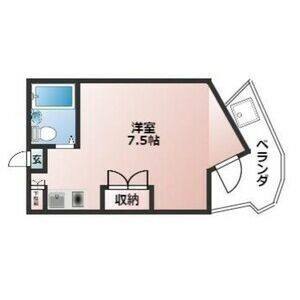 ワンルーム 間取り図