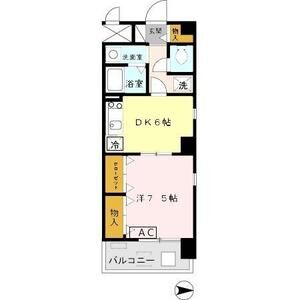 1DK 間取り図