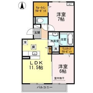 2LDK 間取り図