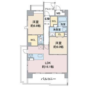 2LDK 間取り図