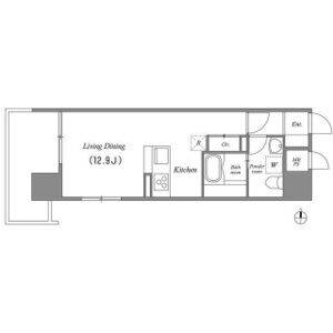 ワンルーム 間取り図