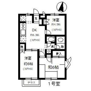 3DK 間取り図
