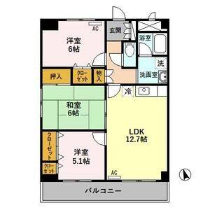 3LDK 間取り図