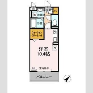 ワンルーム 間取り図