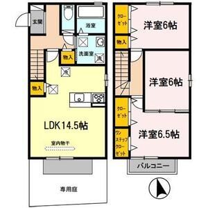 3LDK 間取り図