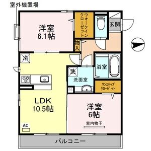 2LDK 間取り図