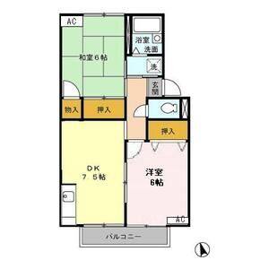 2DK 間取り図