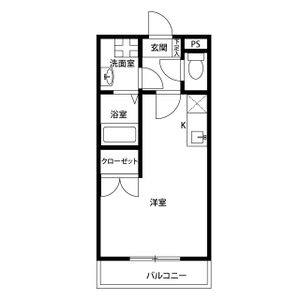 ワンルーム 間取り図