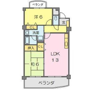 2LDK 間取り図