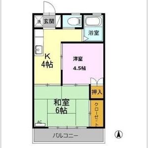 2K 間取り図