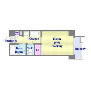 1K 間取り図
