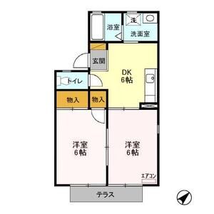 2DK 間取り図