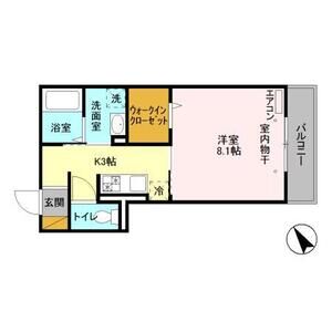1K 間取り図