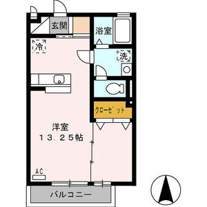 ワンルーム 間取り図