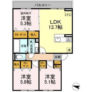 3LDK 間取り図