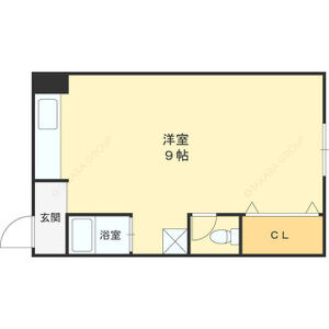 ワンルーム 間取り図